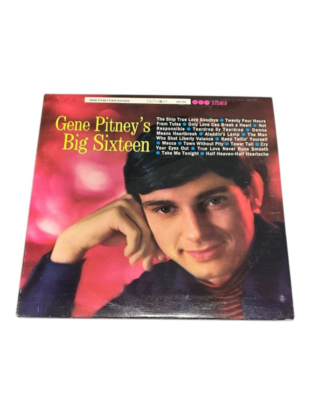 Vintage Gene Pitney Vinyl LP Big Sixteen 1972 Birchmount Pop Oldies Black Canada